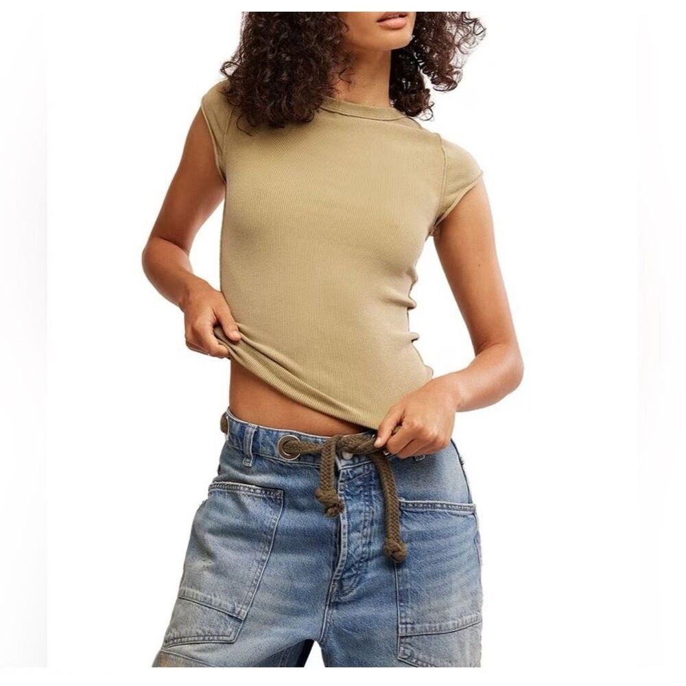 Free People X We the Free Ever Had Tee in sage green small NEW
